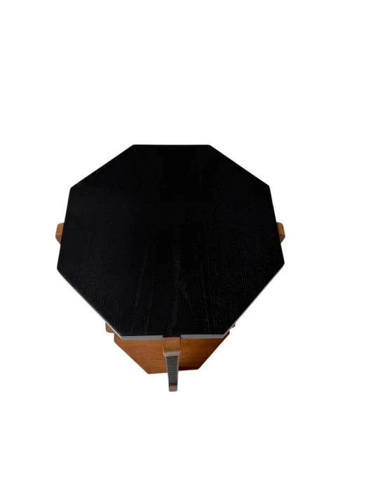 Art Deco Amsterdamse School Octagonal Pedestal Table, 1920s